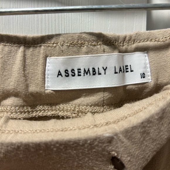 Like New Assembly Label Beige Twill Drawstring Pants Size US 6 - Picture 2 of 3